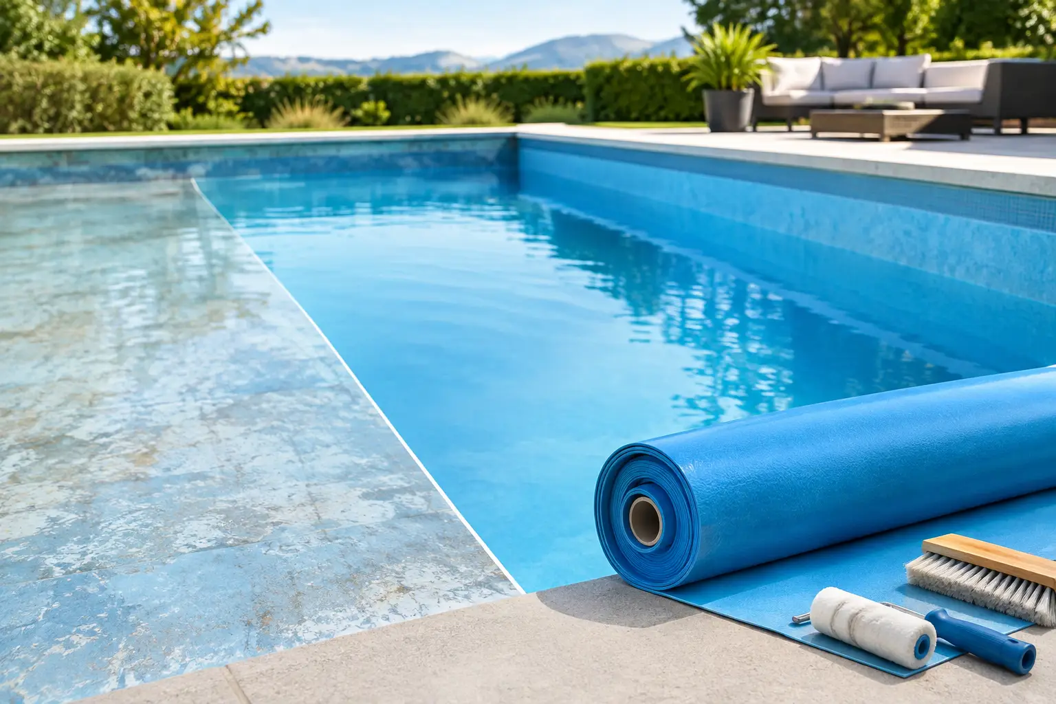 Pool sanieren, Folie erneuern und dauerhaft schützen