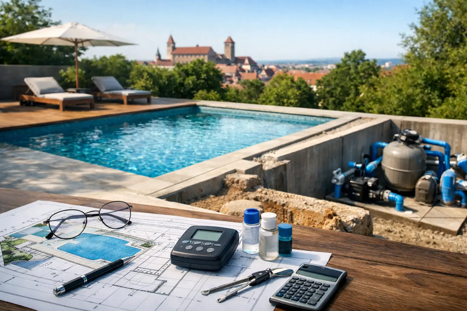Poolbau Nürnberg: Planung, Technik, Kosten