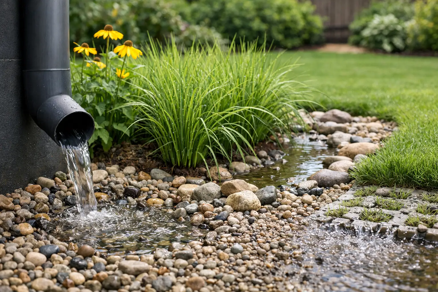 Regenwasser im Garten versickern lassen