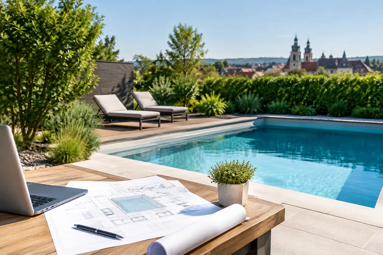 Gartenpool bauen in Erlangen: Planung mit Substanz