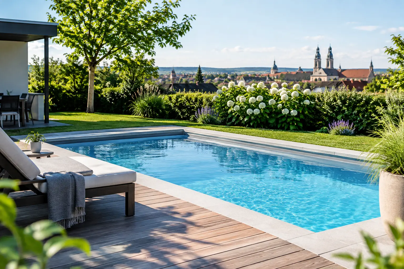 Schwimmbecken für den Garten in Erlangen planen